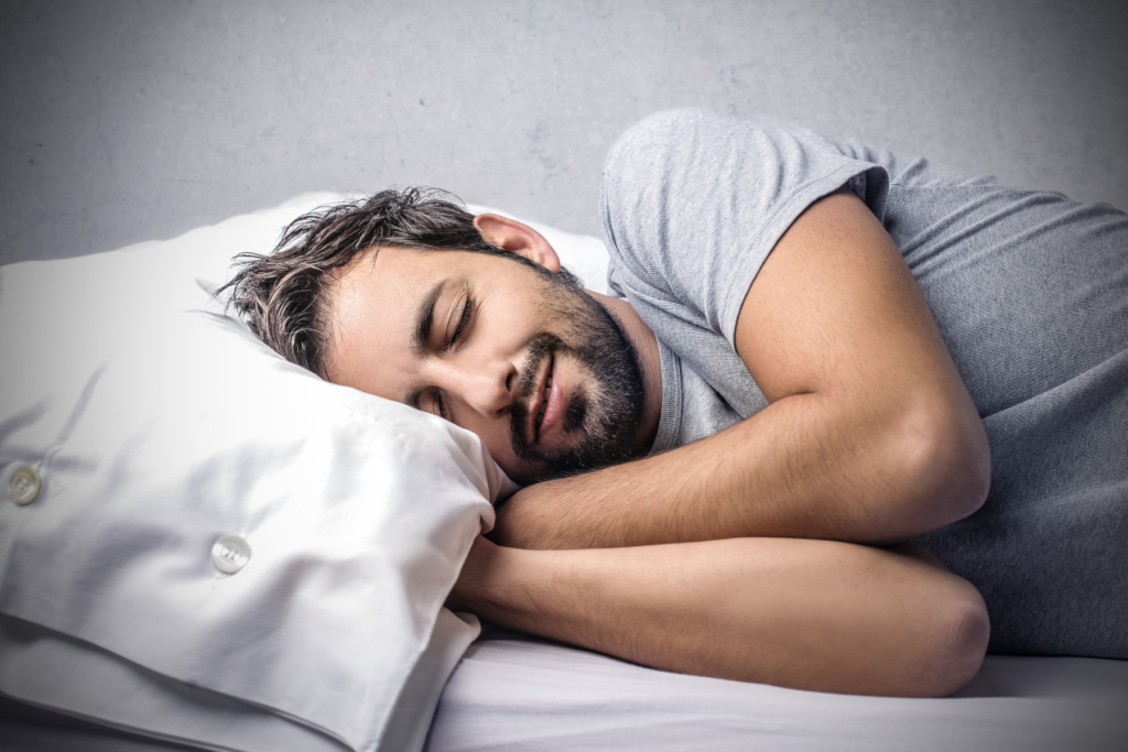 Man sleeping well