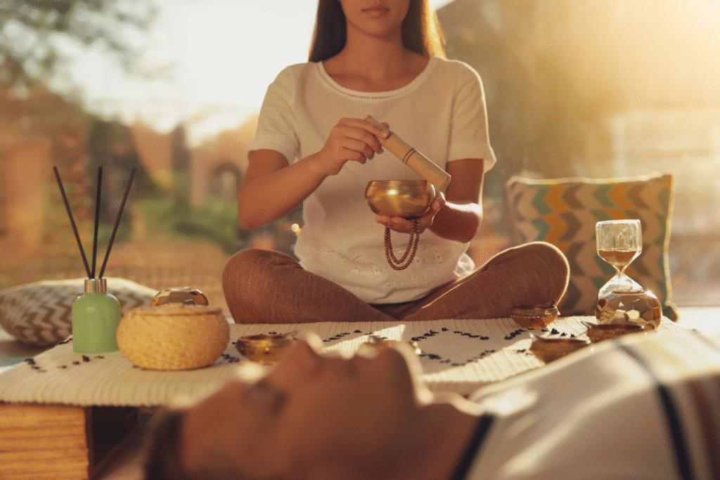 Holistic healing session