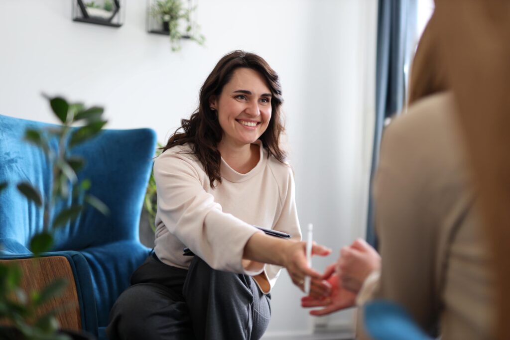 woman attending individual therapy