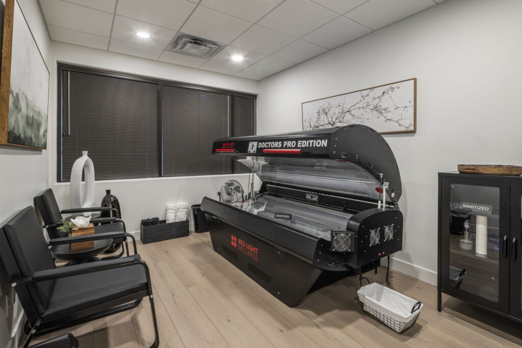 red light therapy bed at our scottsdale location