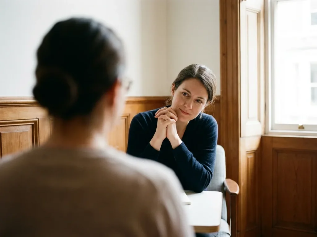 Professional in a private one-on-one session at a Scottsdale outpatient mental health center