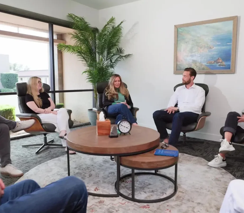 redefine staff meet in the group room at the scottsdale location