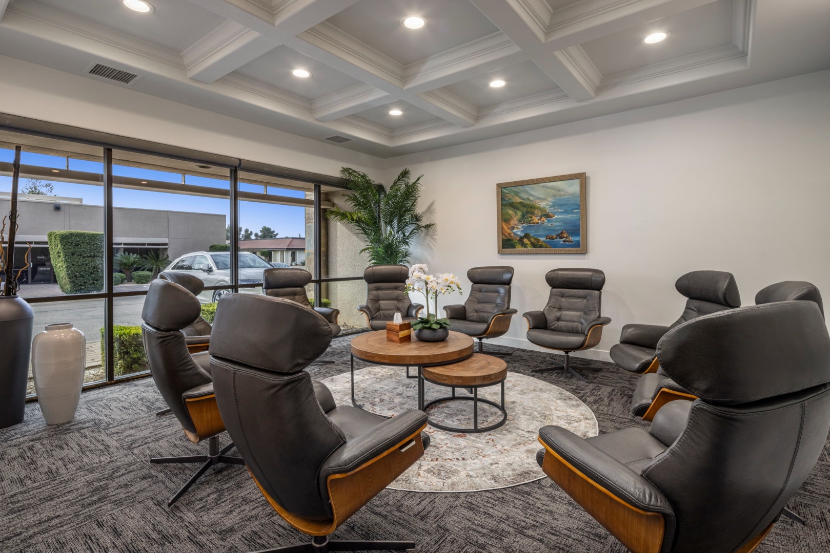 Group therapy room at the Redefine Wellness center in Scottsdale, Arizona